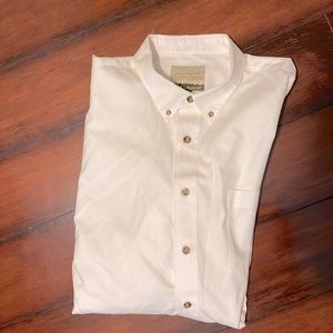 Men’s xl tall white button down shirt